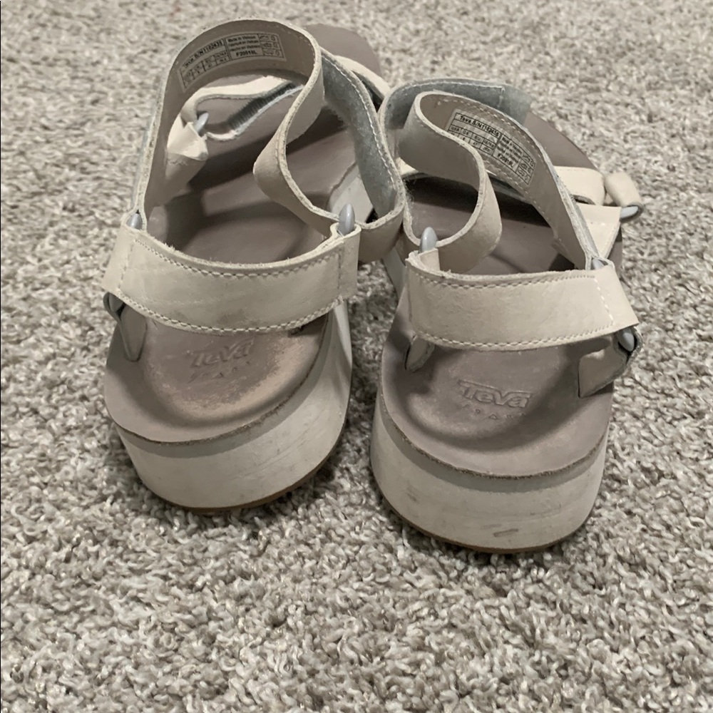 Teva Midform Gray White Sandals Size 10 - Picture 6 of 9